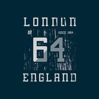 london t-shirt och kläddesign vektor