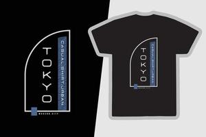 tokyo t-shirt och kläddesign vektor