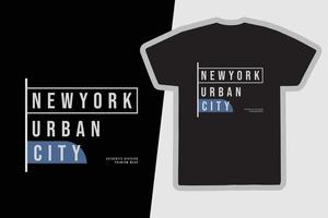 new york urban t-shirt och kläddesign vektor