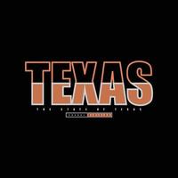 Texas T-Shirt und Bekleidungsdesign vektor