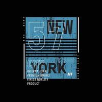 new york brooklyn typografi vektor t-shirt design