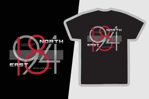 nordöstra t-shirt och kläder design vektor