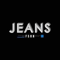 Jeans-T-Shirt und Bekleidungsdesign vektor