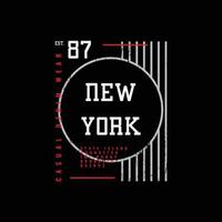 New York Brooklyn T-Shirt und Bekleidungsdesign vektor