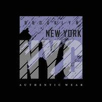 new york city typografi vektor t-shirt design