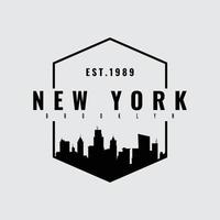 new york city typografi vektor t-shirt design