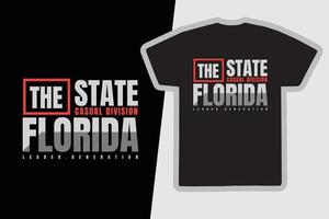 florida t-shirt och kläddesign vektor