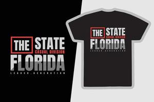 Florida T-Shirt und Bekleidungsdesign vektor