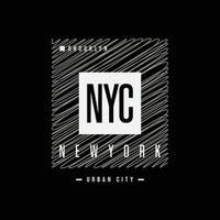 new york city typografi vektor t-shirt design