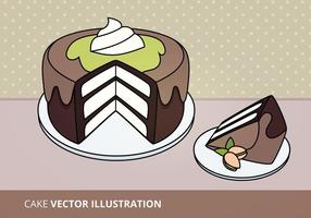 Kuchen Vektor-Illustration vektor