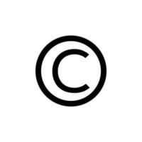 Copyright-Symbol eps 10 vektor