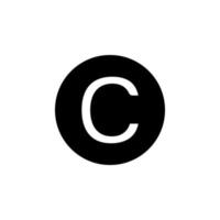 Copyright-Symbol eps 10 vektor