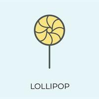 trendig swirl lollipop vektor