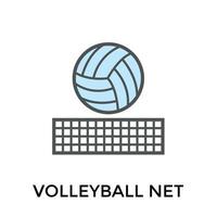 trendige Volleyballkonzepte vektor