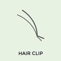 trendige Haarspange vektor