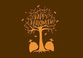 Gratis Vector Glad Halloween Bakgrund