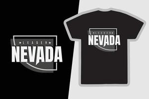 Nevada T-Shirt und Bekleidungsdesign vektor