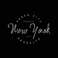 new york brooklyn typografi vektor t-shirt design