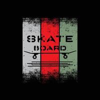 Skateboard-T-Shirt und Bekleidungsdesign vektor