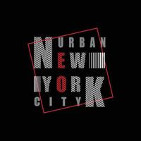 New Yorker T-Shirt- und Bekleidungsdesign vektor