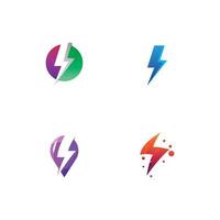 thunderbolt logotyp och symbol vektor