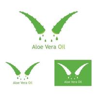 aloe vera logo vektorillustrationsvorlage vektor