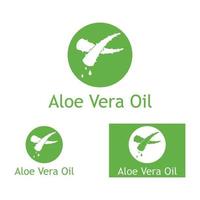 aloe vera logo vektorillustrationsvorlage vektor