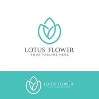 en vacker och naturligt vacker lotus spa-blomma, med en lyxig och elegant lotusblomma vektorillustration redigering, lämplig för skönhets- och kosmetiska salonger. vektor