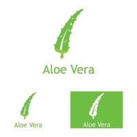 aloe vera logotyp vektor illustration mall