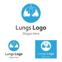 logotyp för lunghälsa vektor
