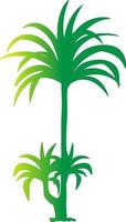 palmer med lutning. vektor