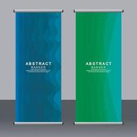 Business-Banner-Roll-up-Set Standee-Banner-Vorlage. vektor