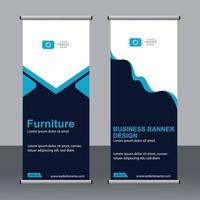 Business-Banner-Roll-up-Set Standee-Banner-Vorlage. vektor