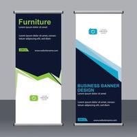 Business-Banner-Roll-up-Set Standee-Banner-Vorlage. vektor