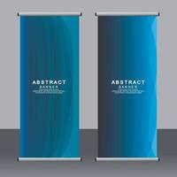 Business-Banner-Roll-up-Set Standee-Banner-Vorlage. vektor