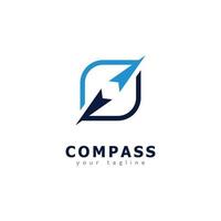 Kompass kreatives Konzept Logo-Design-Vorlage vektor