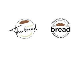 Bäckerei und Brot-Logo-Design-Vorlage vektor