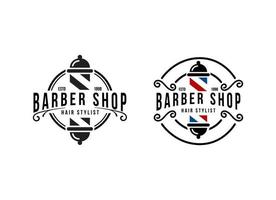 Barbershop-Logo-Vektordesign. vektor