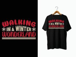 Weihnachts-T-Shirt-Design. vektor