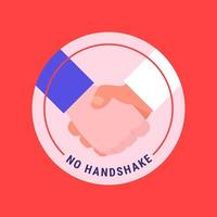 kein Handshake-Symbol-Konzept vektor