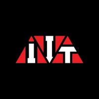 iit-Dreieck-Buchstaben-Logo-Design mit Dreiecksform. iit-Dreieck-Logo-Design-Monogramm. iit-Dreieck-Vektor-Logo-Vorlage mit roter Farbe. iit dreieckiges Logo einfaches, elegantes und luxuriöses Logo. ich s vektor