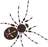 Spinne auf einem weißen Hintergrund Vektorgrafiken