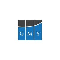 gmy-Brief-Logo-Design auf weißem Hintergrund. gmy kreative Initialen schreiben Logo-Konzept. gmy Briefgestaltung. vektor