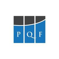 PQF-Brief-Design.PQF-Brief-Logo-Design auf weißem Hintergrund. pqf kreative Initialen schreiben Logo-Konzept. PQF-Brief-Design.PQF-Brief-Logo-Design auf weißem Hintergrund. p vektor