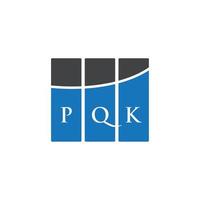 pqk-Buchstaben-Design.pqk-Brief-Logo-Design auf weißem Hintergrund. pqk kreative Initialen schreiben Logo-Konzept. pqk-Buchstaben-Design.pqk-Brief-Logo-Design auf weißem Hintergrund. p vektor