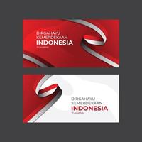 hintergrund indonesien unabhängigkeitstag vektor