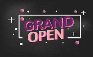 typografi bann rea grand open vektor