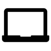 Laptop-Vektorsymbol, das leicht geändert oder bearbeitet werden kann vektor