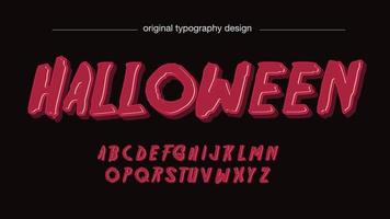 rot 3d kursiv rot horror typografie vektor