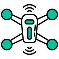 Drohnengerät und Elektronik vektor